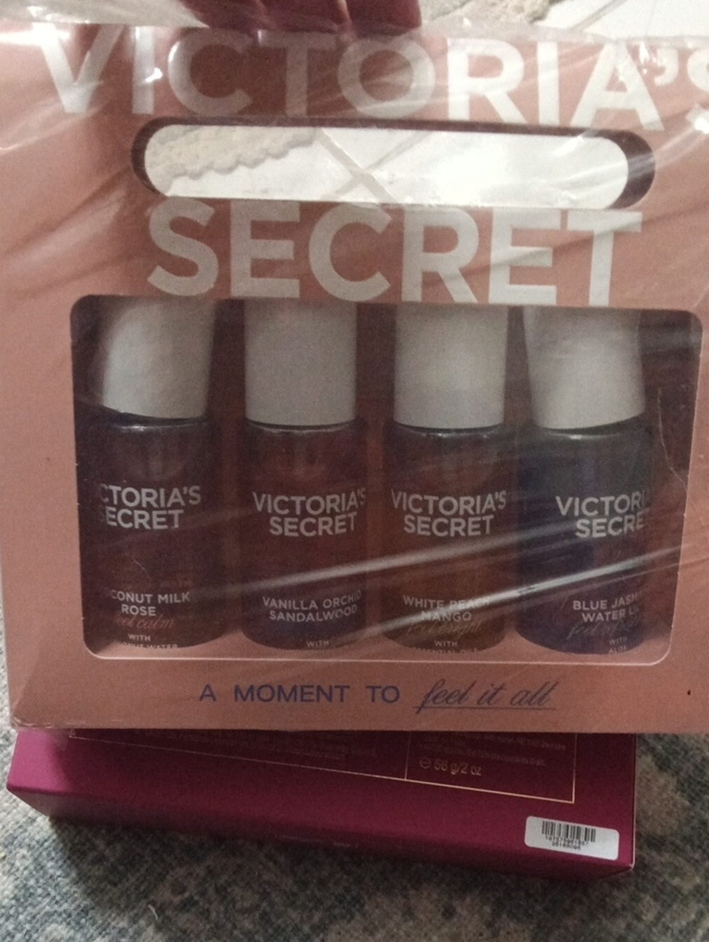 Victoria's Secret Peach and Pink Mini Rollerball Fragrance Set